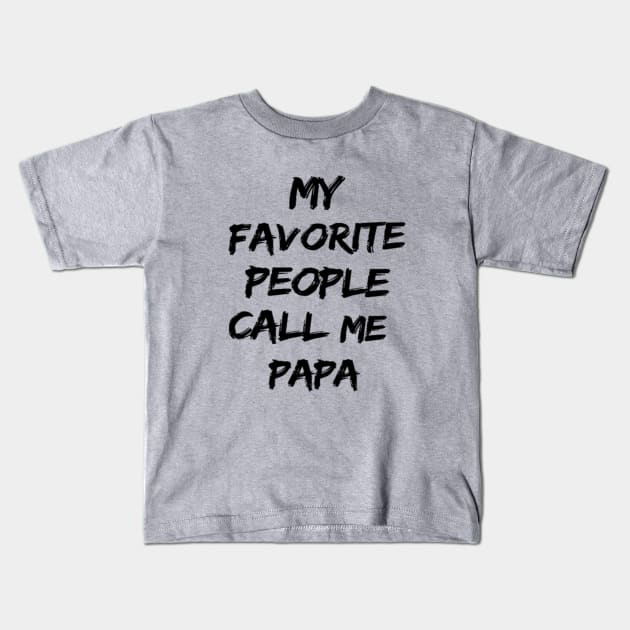 papa Kids T-Shirt by khalid12